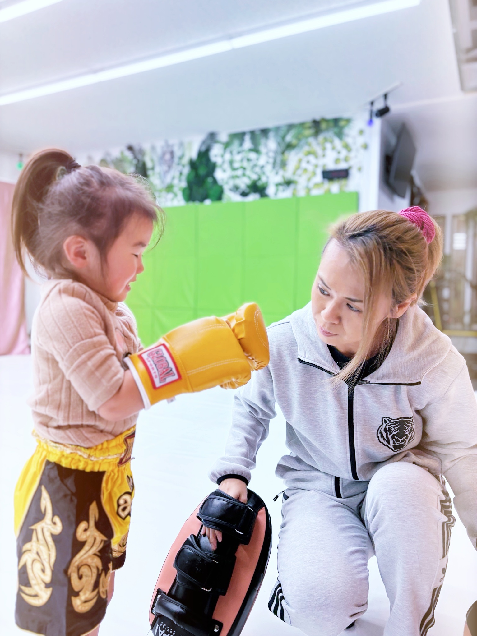 キッズガールズクラスの練習風景